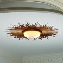  9.91411 - Sunburst Light Fixture-Gold